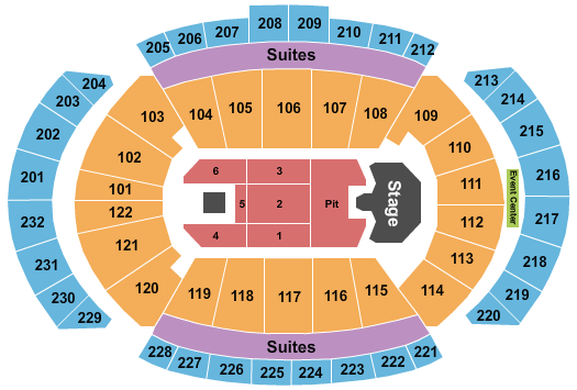 T-Mobile Center GHOST Seating Chart